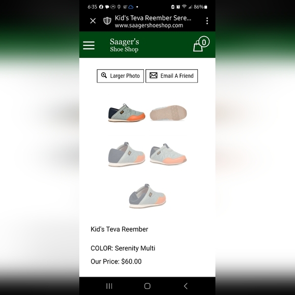 Teva Quilted Slip-On Sneakers - Blue and Cream - Picture 6 of 9